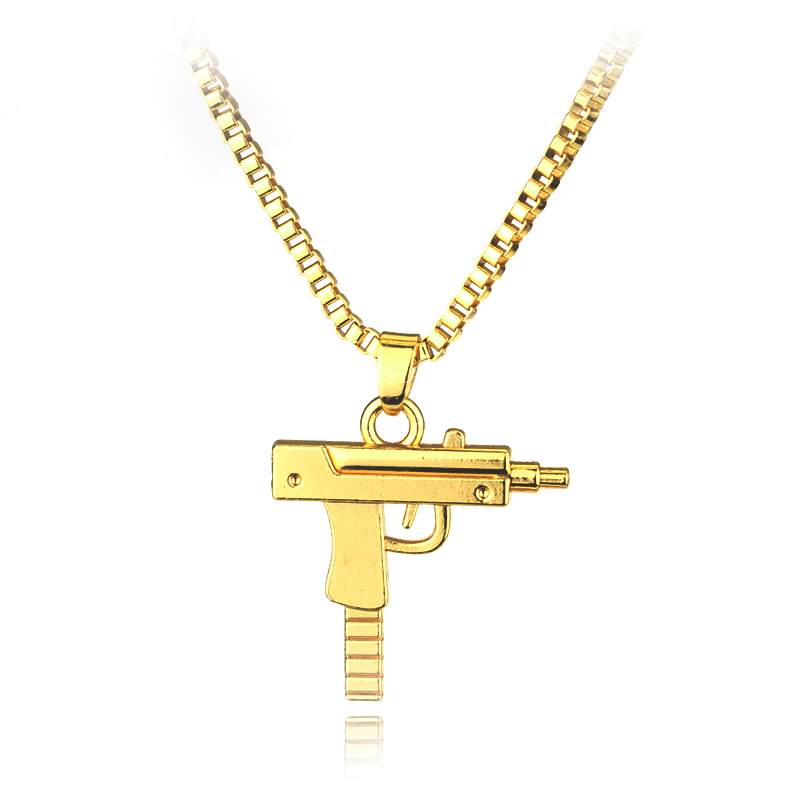 Trendy Uzi Gun Shaped Pendant  - Street Fashion Baggy 리뷰 및 가격