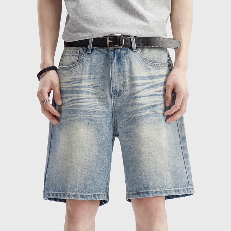 Vintage Washed Denim Shorts Me - Street Fashion Baggy 리뷰 및 가격