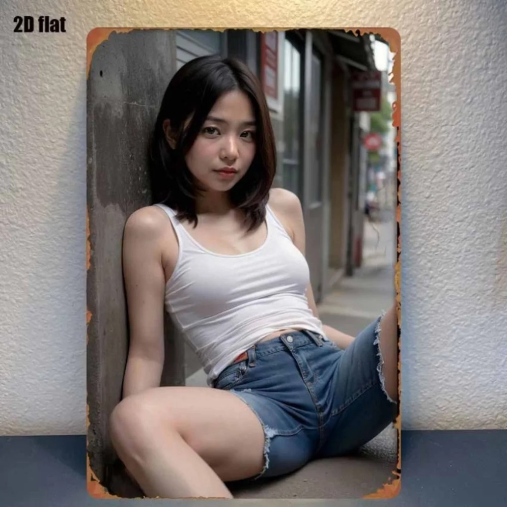 New Trendy HD Metal Wall Art - - Street Fashion Asian 리뷰 및 가격
