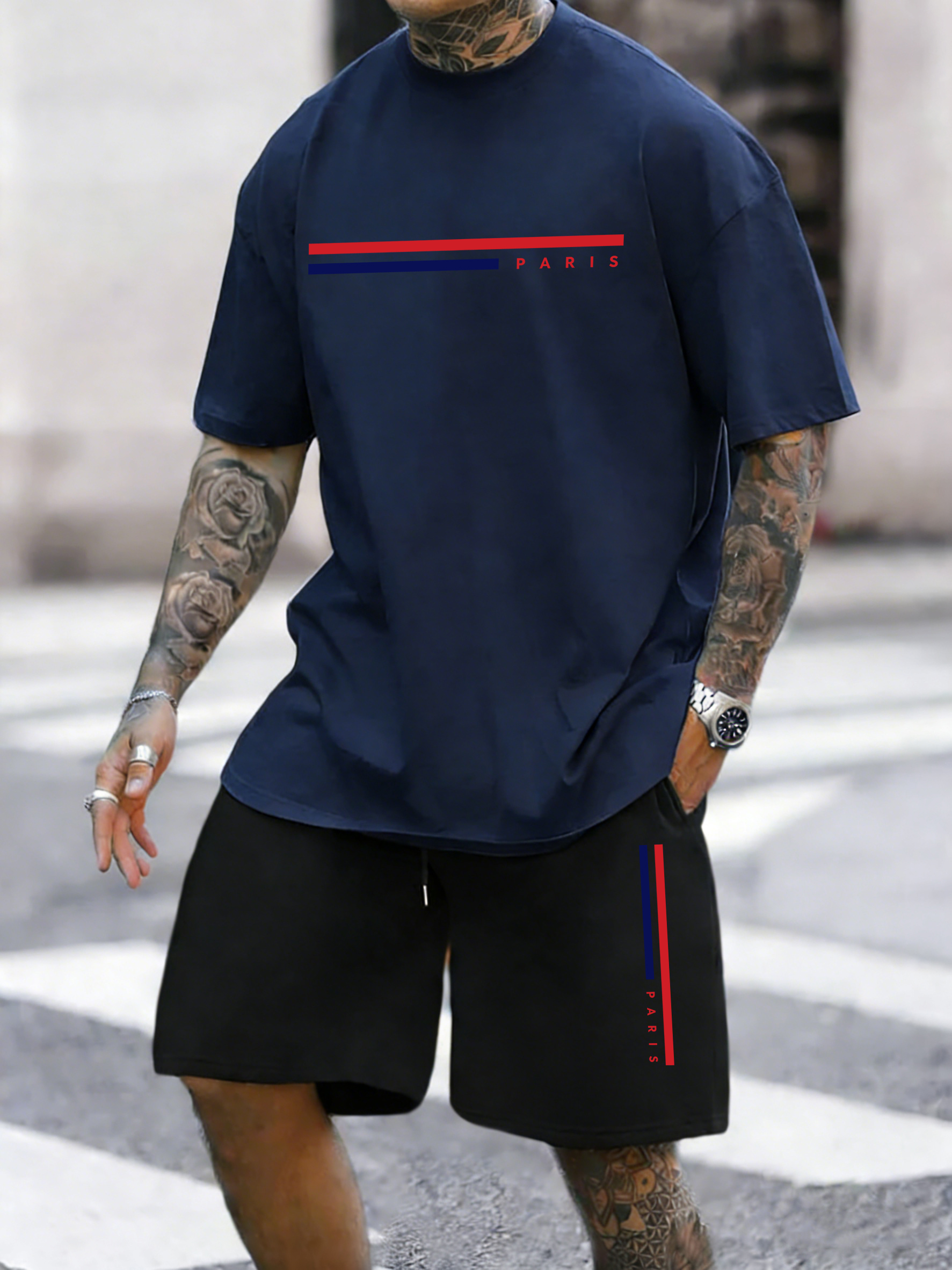 Paris Line Simple Pattern Summ - Street Fashion Elements 리뷰 및 가격