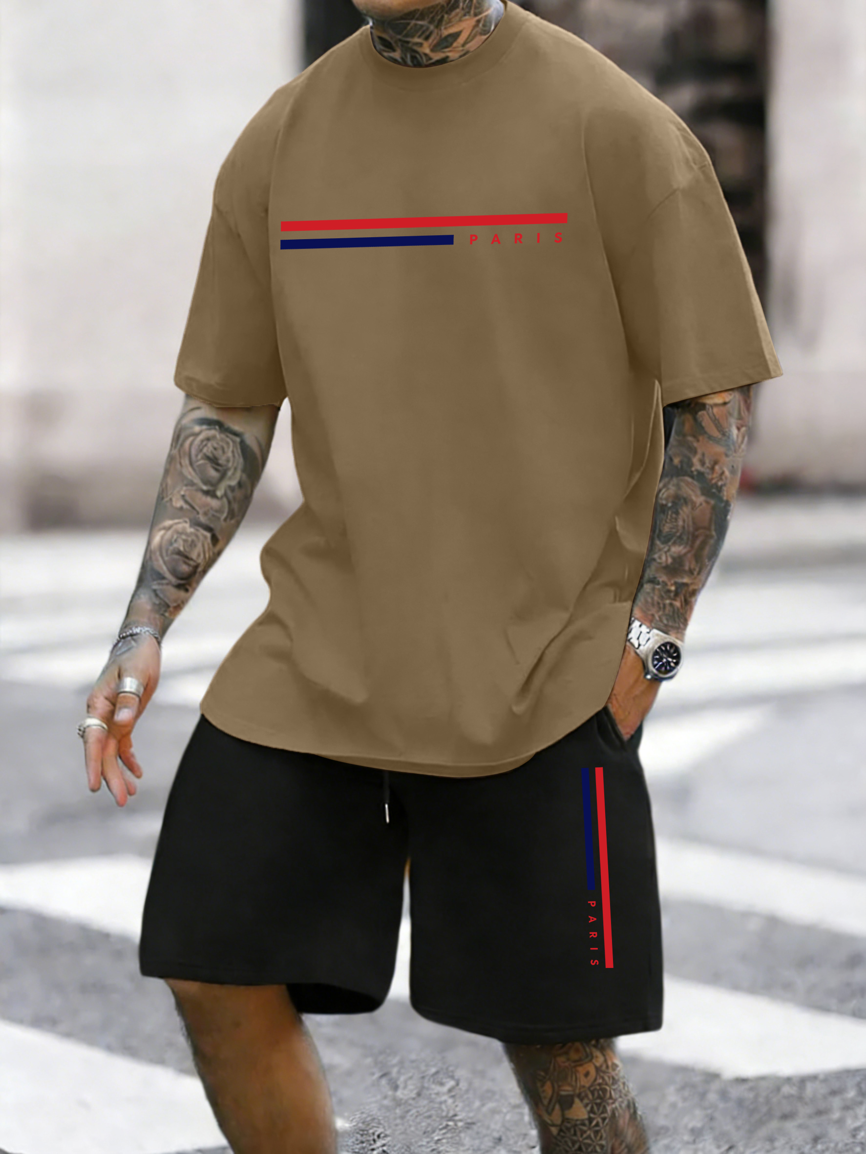 Paris Line Simple Pattern Summ - Street Fashion Elements 리뷰 및 가격