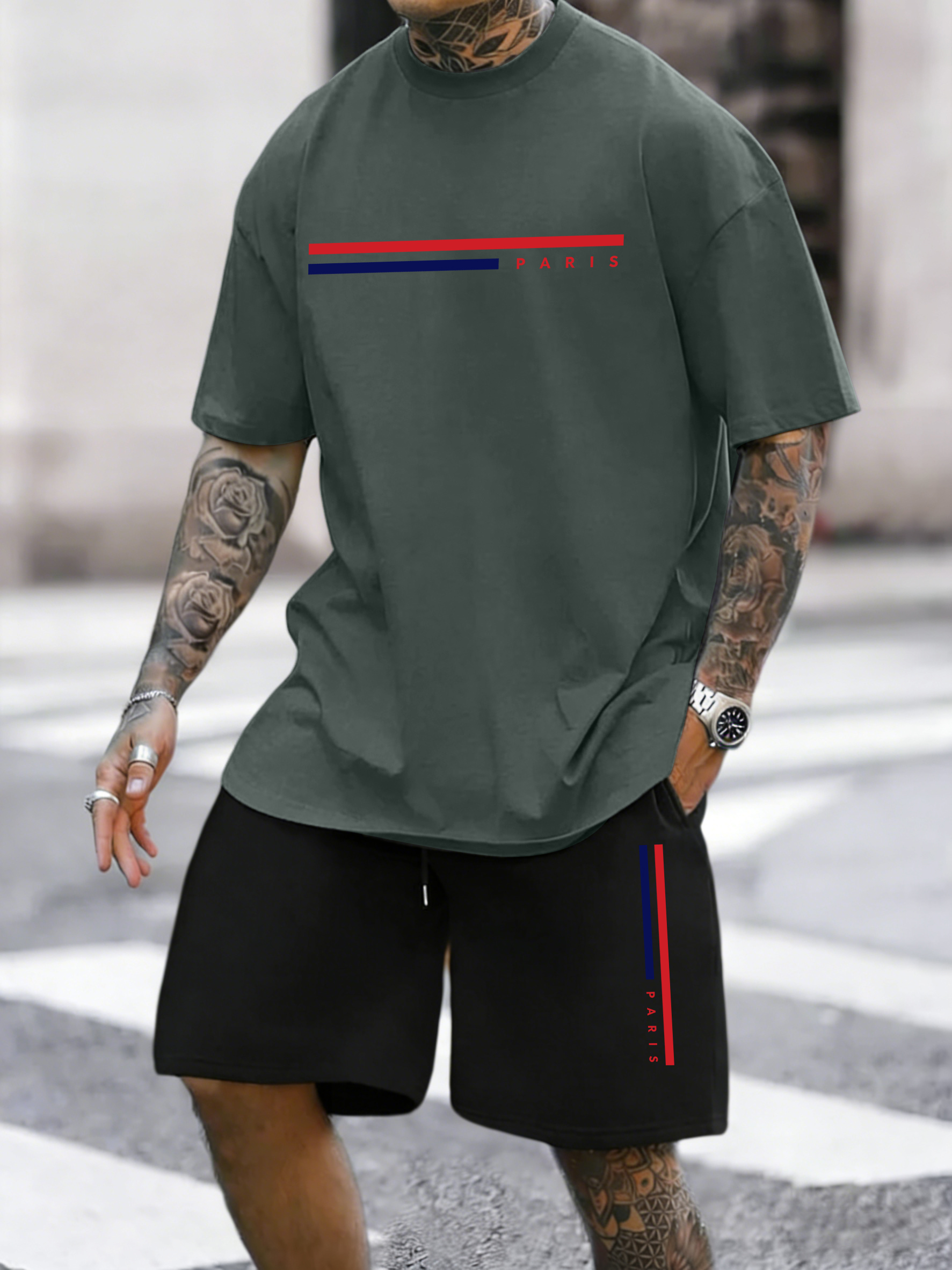 Paris Line Simple Pattern Summ - Street Fashion Elements 리뷰 및 가격