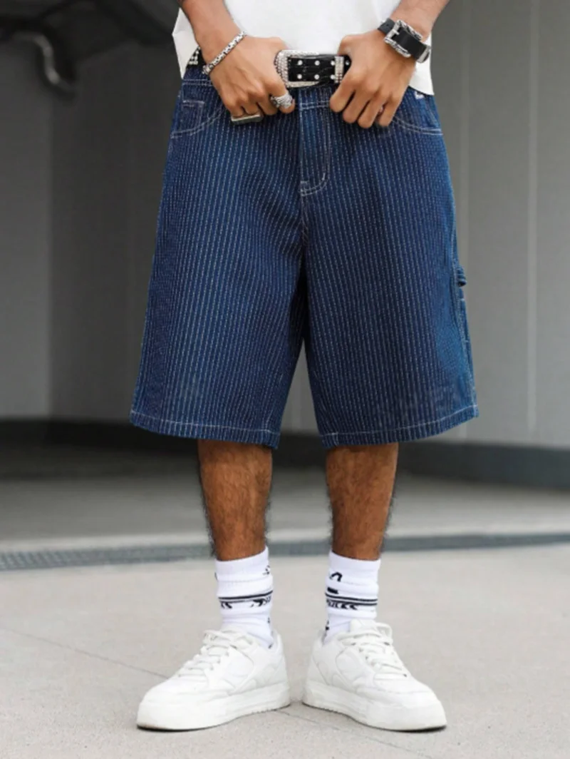 Vintage Hickory Stripe Baggy D - Street Fashion Baggy 리뷰 및 가격