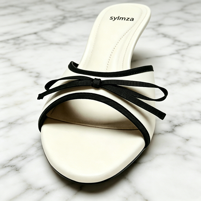 Fashion Bow Detail Heeled Sand - Street Fashion Designers 리뷰 및 가격